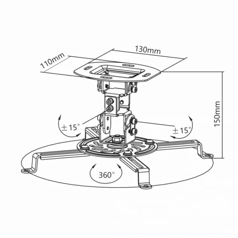 Sbox PM-18 laeprojektori kinnitus