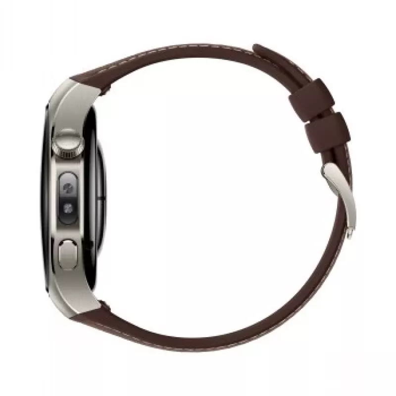 Nutikell HUAWEI WATCH 5 Classic 46 mm, 1.38 tolli AMOLED 466×466, puuteekraan, GPS, hõbedane korpus, pruun rihm