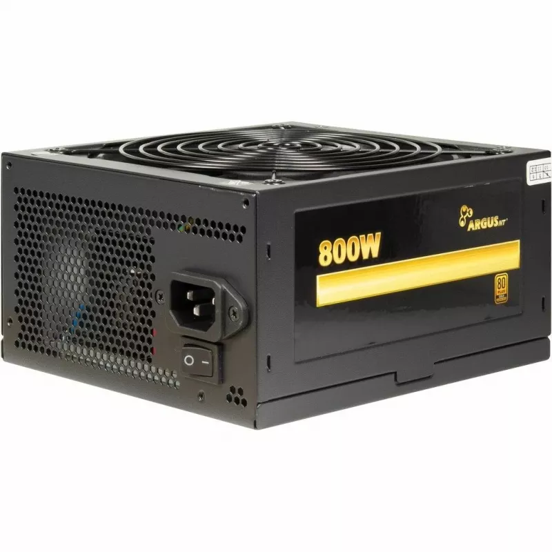 Toiteplokk Inter-Tech Argus GPS-800 800W, 80+ Gold, ATX, 14 cm ventilaator