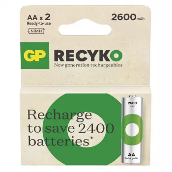 Patareid R6/AA NI-MH 2 600mAh blister 2 tk.