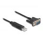 DeLOCK USB 2.0 RS-232 seeriaadapter 50 cm FTDI, must