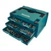 Makita MAKSTOR 3.6 Väikeste osade kast Must, Sinine