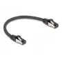 Võrgukaabel DeLOCK 80566 RJ-45 Cat8.1 0.25 m Must