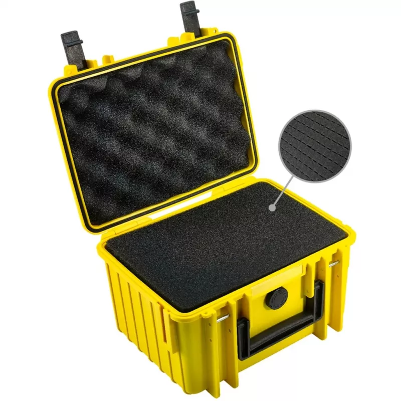 B&W Cases type 2000 kollane polüpropüleenist tolmukindel löögikindel pritsmekindel