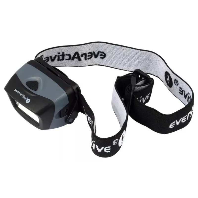 Peavõru taskulamp everActive HL-150, pealamp, 150 lm, 3 W, IPX4, 3×AAA, must