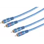 Audio cinch (RCA) kaabel ShiverPeaks 40605 — 2 pistikut, 5 m, sinine