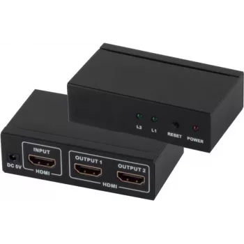 HDMI jaotur ShiverPeaks 05-03002 — 1 sisend 2 väljundisse, toetab 4K2K