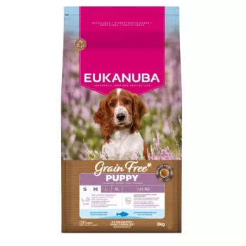 Kuiv koeratoit EUKANUBA Puppy & Junior Small/Medium Breed teraviljavaba Fish, 3 kg