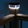 GB128 LED päikesevalgusti aiaposti valgusti, must - roheline sinine