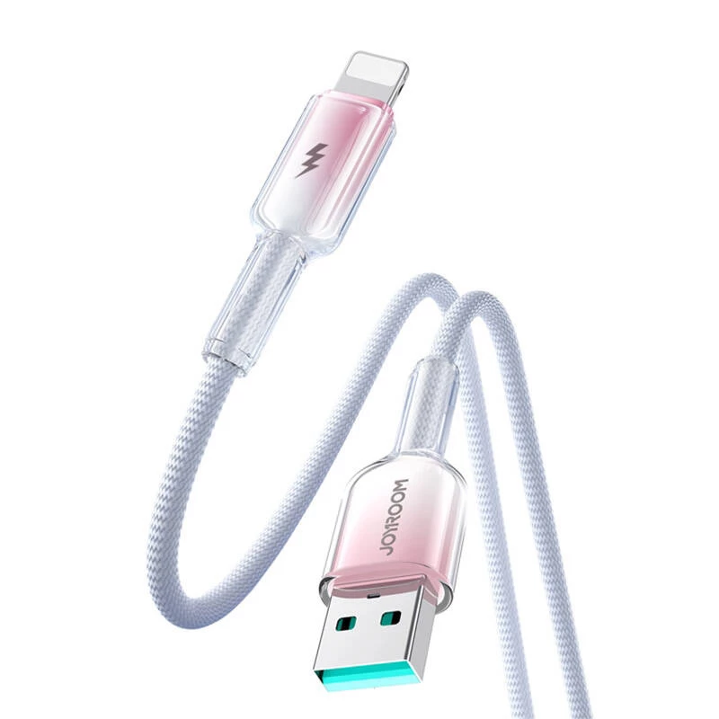 USB-A - Lightningi kaabel Joyroom S-A42 3A 1,2 m valge