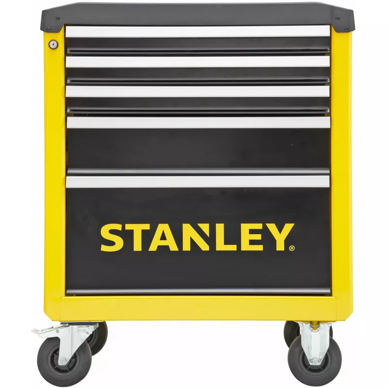 Tööriistakäru Stanley STST74305-1 5 sahtliga, kollane/must, 3 tavalist + 2 kõrget sahtlit