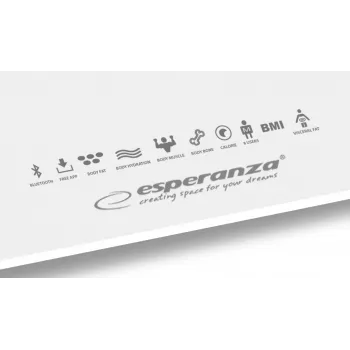 Esperanza EBS016W isiklik kaal Square White Elektrooniline isiklik kaal