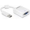 Video Kaabliadapter DeLOCK 61766 0.125m VGA DisplayPort Valge
