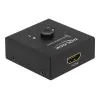 DeLock HDMI 2 - 1 kahesuunaline 4K 60 Hz kompaktne - Jaemüügikarp - Video/Heli lüliti - 2 x HDMI - Lauaarvuti (64072)