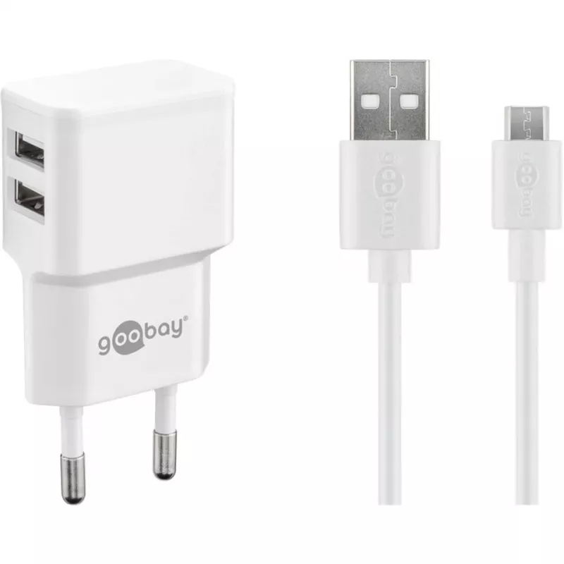 Goobay 44985 mobiiltelefonikaabel, valge