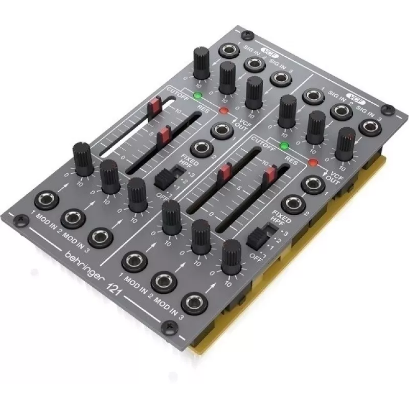 Modulaarne süntesaatorimoodul Behringer Dual VCF 121 — 2‑kanalilised pingega juhitavad filtrid