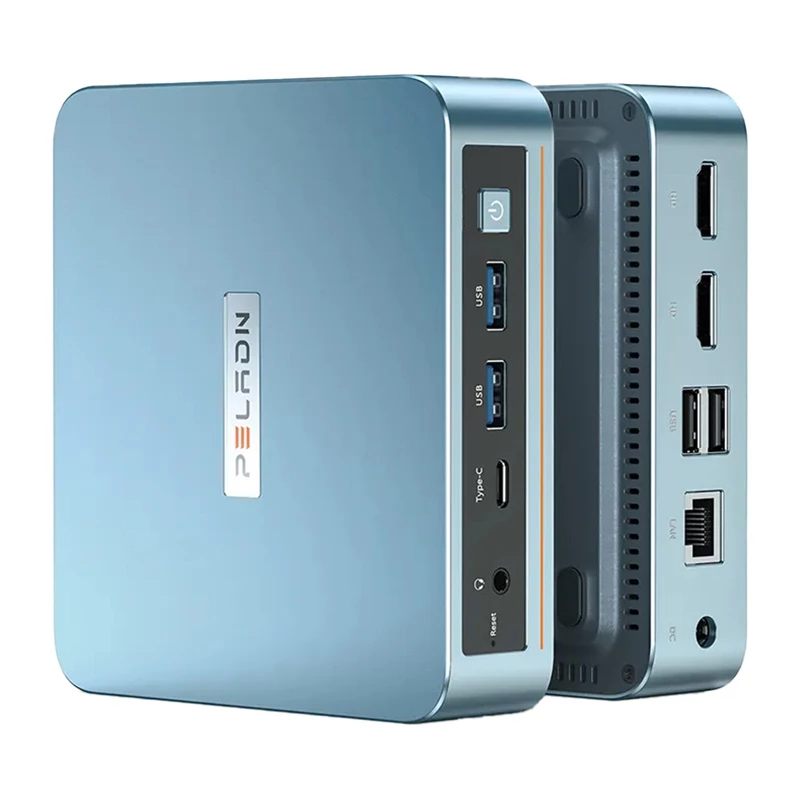 Mini PC Peladn WI-6 N150 — 16 GB muutmälu, 512 GB SSD, kompaktne lauaarvuti