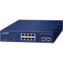 Hallatav lüliti PLANET 8-port 10/100/1000T + 2-port L2 Gigabit Ethernet