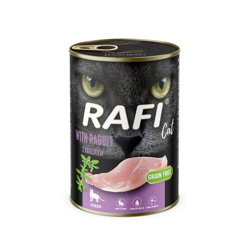 Märg kassitoit dolina noteci Rafi küülikuga, 400 g, täisväärtuslik täiskasvanute toit, teraviljavaba, gluteeni- ja sojavaba