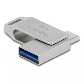 USB-mälupulk DeLOCK 16GB USB-C Type-A metallkorpus