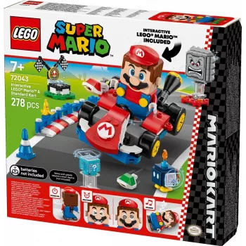 LEGO ehituskomplekt 72043 Super Mario interaktiivne Mario Kart standardkardiga