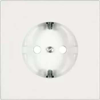 Pistikupesa tüüp F jung LS 1520 WW — 250 V, 16 A, valge, duroplast, 70x70 mm