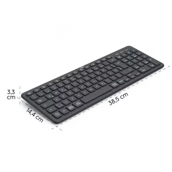 Mitme seadmega juhtmevaba klaviatuur WK-300 must