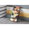 Kaitsev telefoniümbris iKins Apple iPhone 8/7 jaoks — mosaiikmuster, must