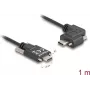 DeLOCK USB 2.0 kaabel USB USB-C isane – USB USB-C isane, nurga all vasak/parem, PD 3.0, 60 W, 1 m