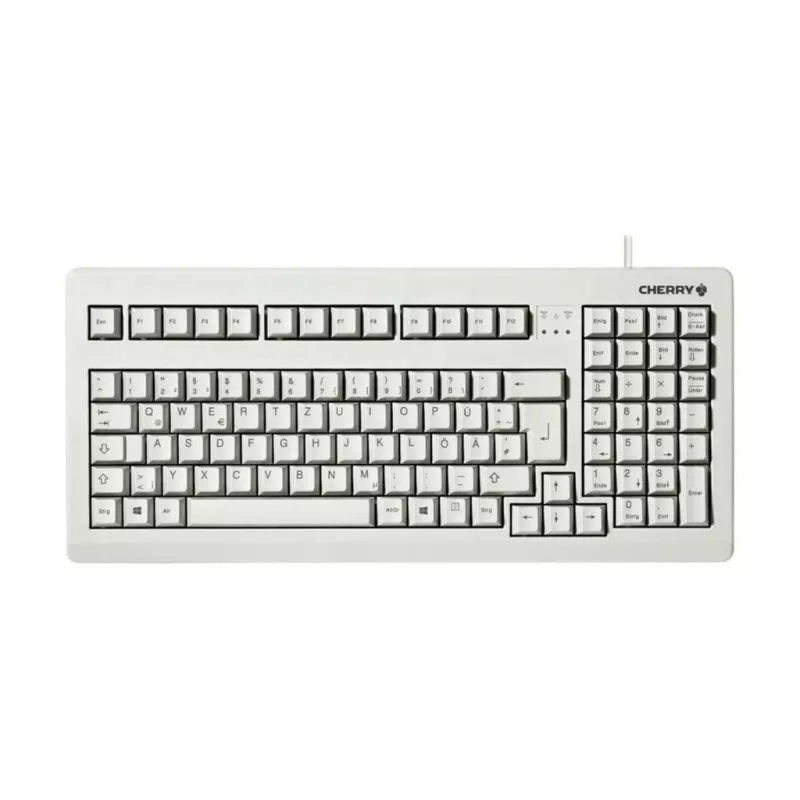 CHERRY G80-1800 kompaktne klaviatuur, USB/PS/2, prantsuse AZERTY paigutus, hall (G80-1800LPCFR-0)