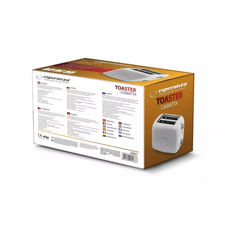 Esperanza EKT002 Caprese 2 viilu(viilu) 600 W Valge