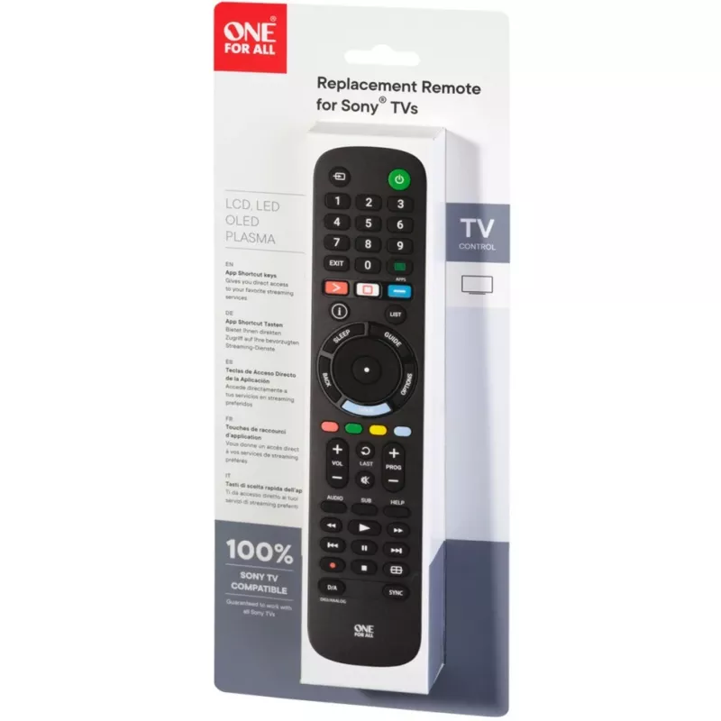 One for All TV asenduspuldid Sony TV asenduspult