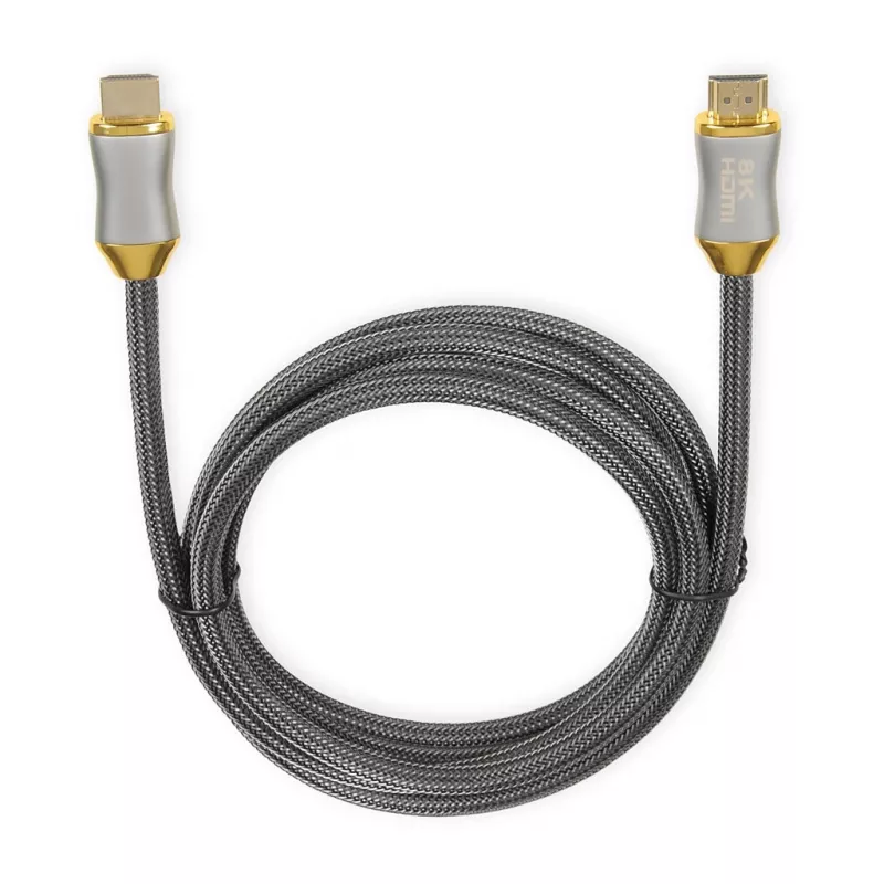 HDMI-kaabel IBOX HD08 2 m, HDMI tüüp A-pistik–isane, HDMI 2.1, hõbedane