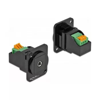 D-Type moodul 3,5 mm 3-kontaktiline stereopesa emane klemmiplokile DeLOCK 86732
