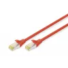 Patch cord Digitus CAT 6A S/FTP DK-1644-A-0025/R 0.25m Punane