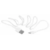 USB-kaabel SAVIO CL-123 USB 2.0, USB A kuni Micro-USB B, 1 m, valge
