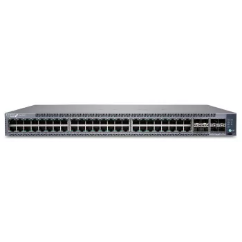 Juniper EX4100 48-port 10/100/1000BaseT PoE+, 4x 10G SFP+ üleslingiporti, 4x 25G SFP28 virnastamis-/üleslingiporti, redundant ventilaatorid, 1 AC toiteplokk JPSU-920-AC-AFO (optika müüakse eraldi) standardtarkvaraga. TAA nõuetele vastav. (EX4100-48P)