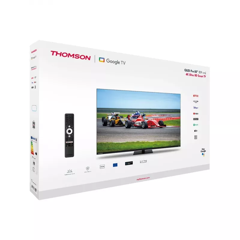 Thomson Q70 seeria 55QG7C14 teler 139,7 cm (55 inch) 4K Ultra HD Smart TV Wi-Fi must 350 cd/m²