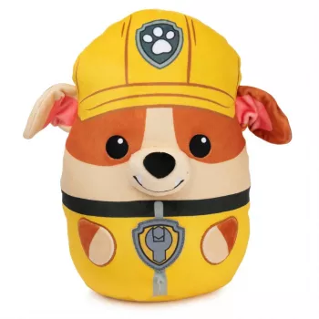 PAW Patrol Rubble Squish Plush, ametlik mänguasi populaarsest multifilmist, pehme topisloom vanusele 1+ aastat, 12”