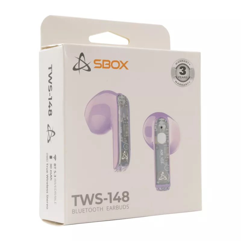 Kõrvaklapid SBOX EB-TWS148 Lilla