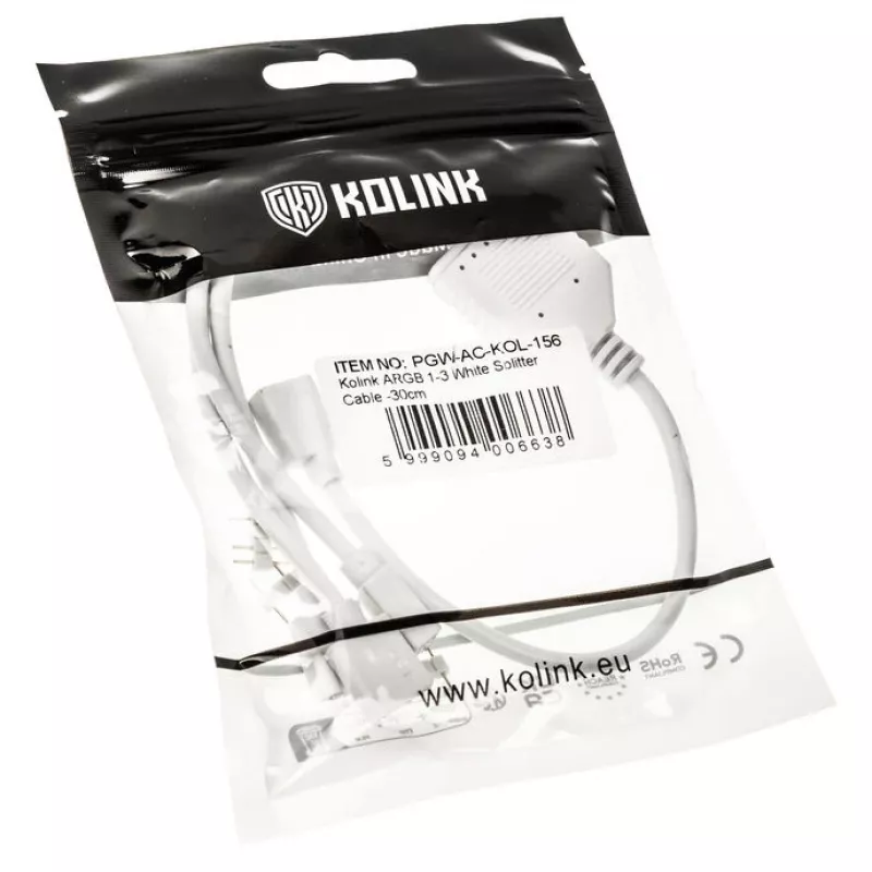 Jagaja kaabel Kolink ARGB 1-kuni-3 PGW-AC-KOL-156 30 cm valge