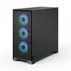 PC korpus Fractal Design Pop 2 Air Must TG RGB Midi Tower — ATX/Micro‑ATX/Mini‑ITX, 3x120mm ees, 1x120mm taga, 2.5 tolli+3.5 tolli pesad