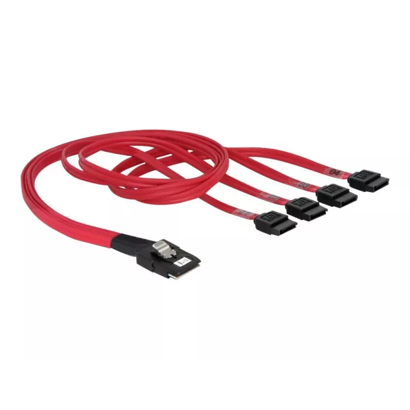 Delock - SATA- / SAS-kaabel - 4-Lane - SATA (W) kuni 36 PIN 4iMini MultiLane (M) - 50 cm (83057)