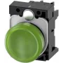 Siemens indikaatortuli, lame, roheline, 230 V/AC, SIRIUS ACT 3SU1106-6AA40-1AA0, 1 tk (3SU1106-6AA40-1AA0)