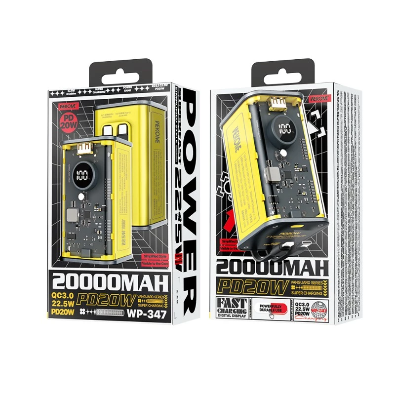 Akupank WK-WP-347 20000 mAh ülikiire laadimine