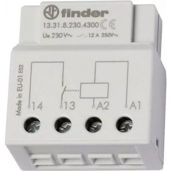 Finderi relee UP-Dose või Schalterdose jaoks 13.31.8.230.4300 230 V/AC 1 avatud kontakt 12 A 250 V/AC (13.31.8.230.4300)