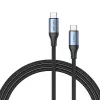 Vention USB4 Gen 3x2 USB-C to USB-C kaabel 1 m, 5A, alumiiniumsulam, puuvillpõiming