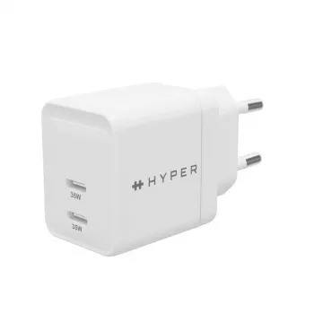 HYPER HJG35EU mobiilseadme laadija Kõrvaklapid, Peakomplekt, Nutitelefon, Kell Valge AC Kiirlaadimine Siseruumides