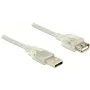 USB-kaabel DeLOCK 83884 USB 2.0 3m Läbipaistev