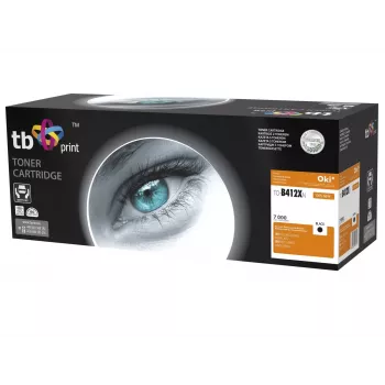 Toner TB Kompat. S OKI B412/B432, must, uus 412XN